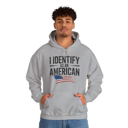 I Identify as an American No Identity Politics USA Hoodie