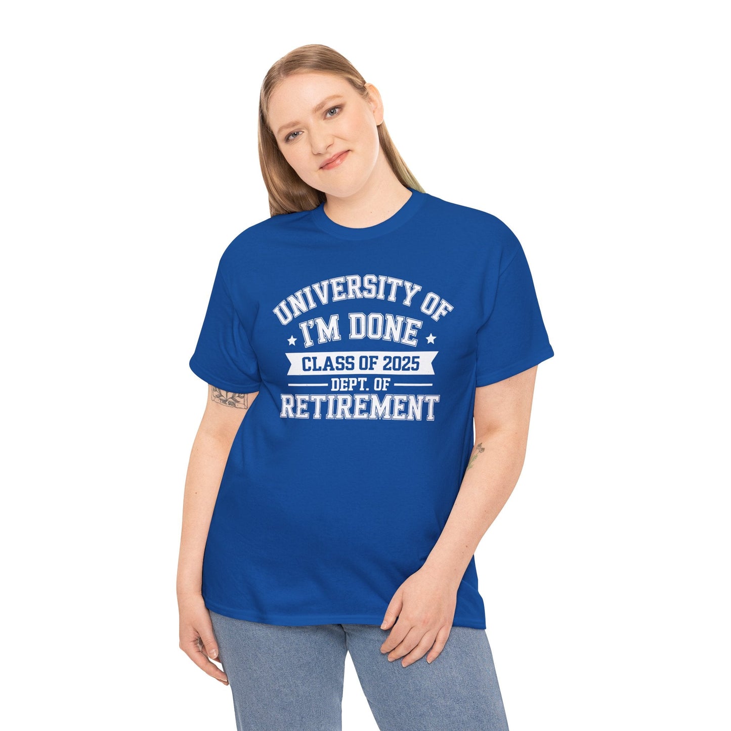 Funny University Of I'm Done Class Of 2025 Teacher Retirement T-Shirt