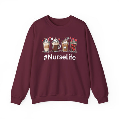 Nurse Life Funny Coffee Nurses Fuel Registered Nurse Medical Sweatshirt