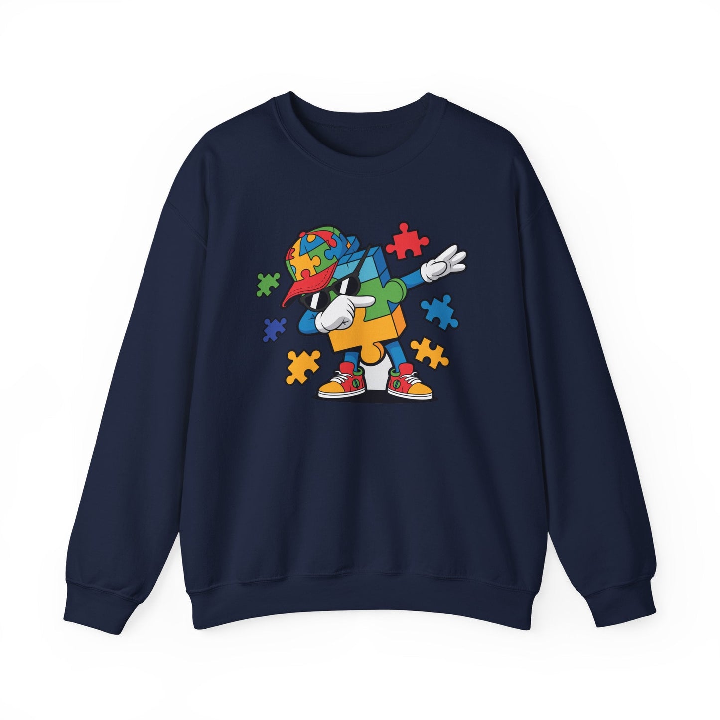 Dabbing Puzzle Autism Awareness Sweatshirt