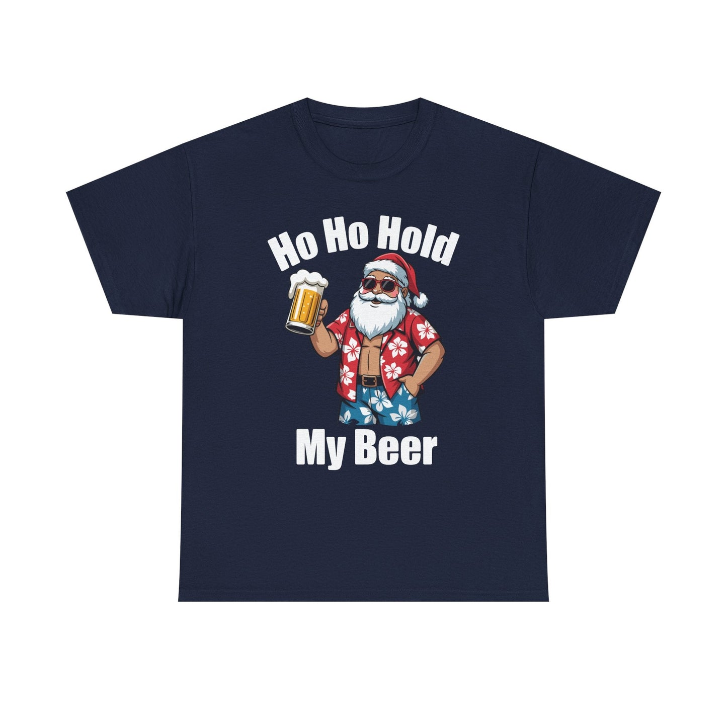 Funny Santa With Sunglasses And Beer Christmas in July T-Shirt