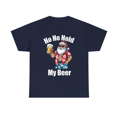 Funny Santa With Sunglasses And Beer Christmas in July T-Shirt