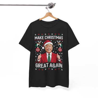 Funny Trump Make Christmas Great Again Xmas Pajamas Ugly T-Shirt
