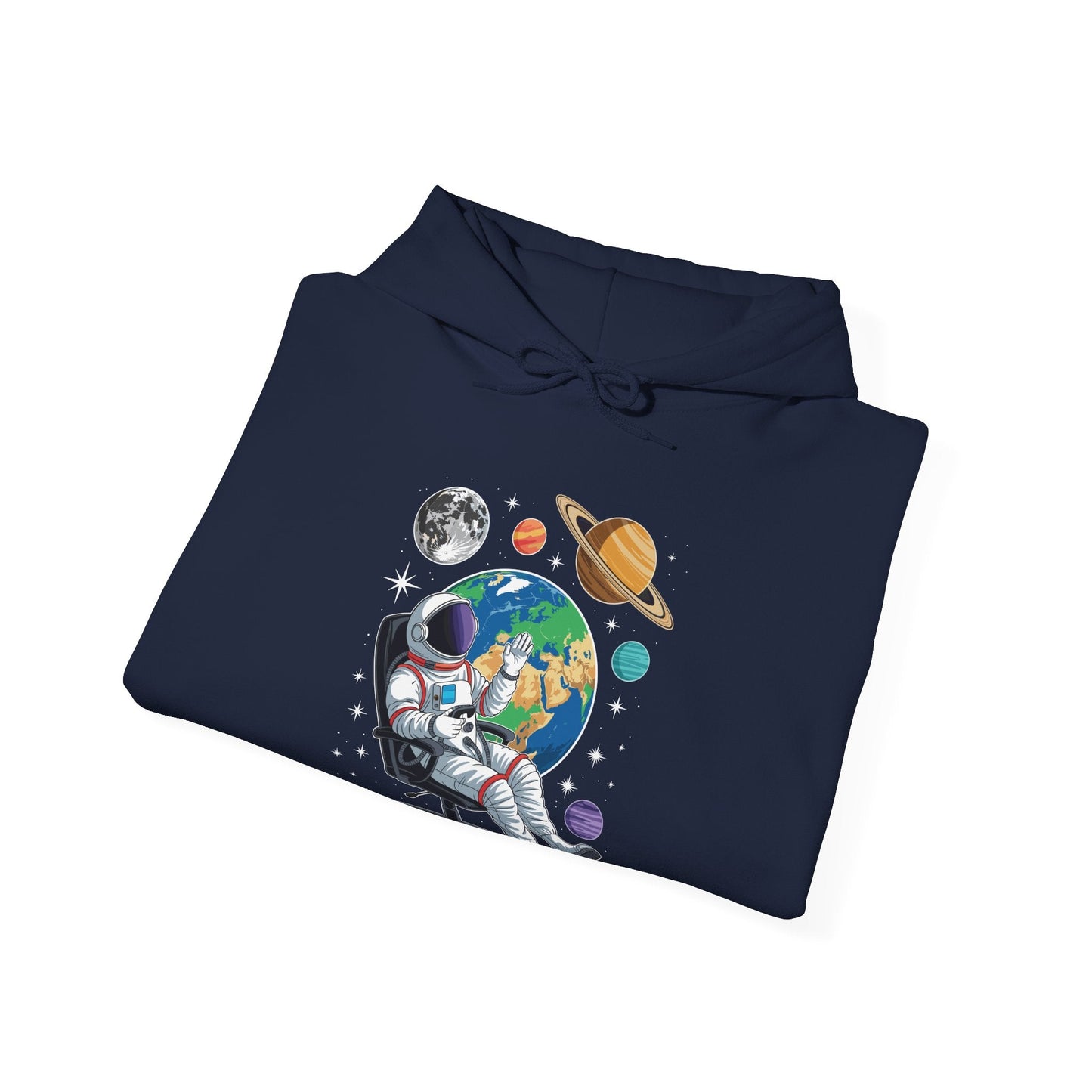 Astronaut Gamer Space Gaming System Planets Hoodie