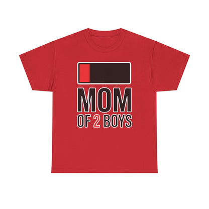 Mom of 2 Boys Gift from Son Mothers Day Birthday Women T-Shirt