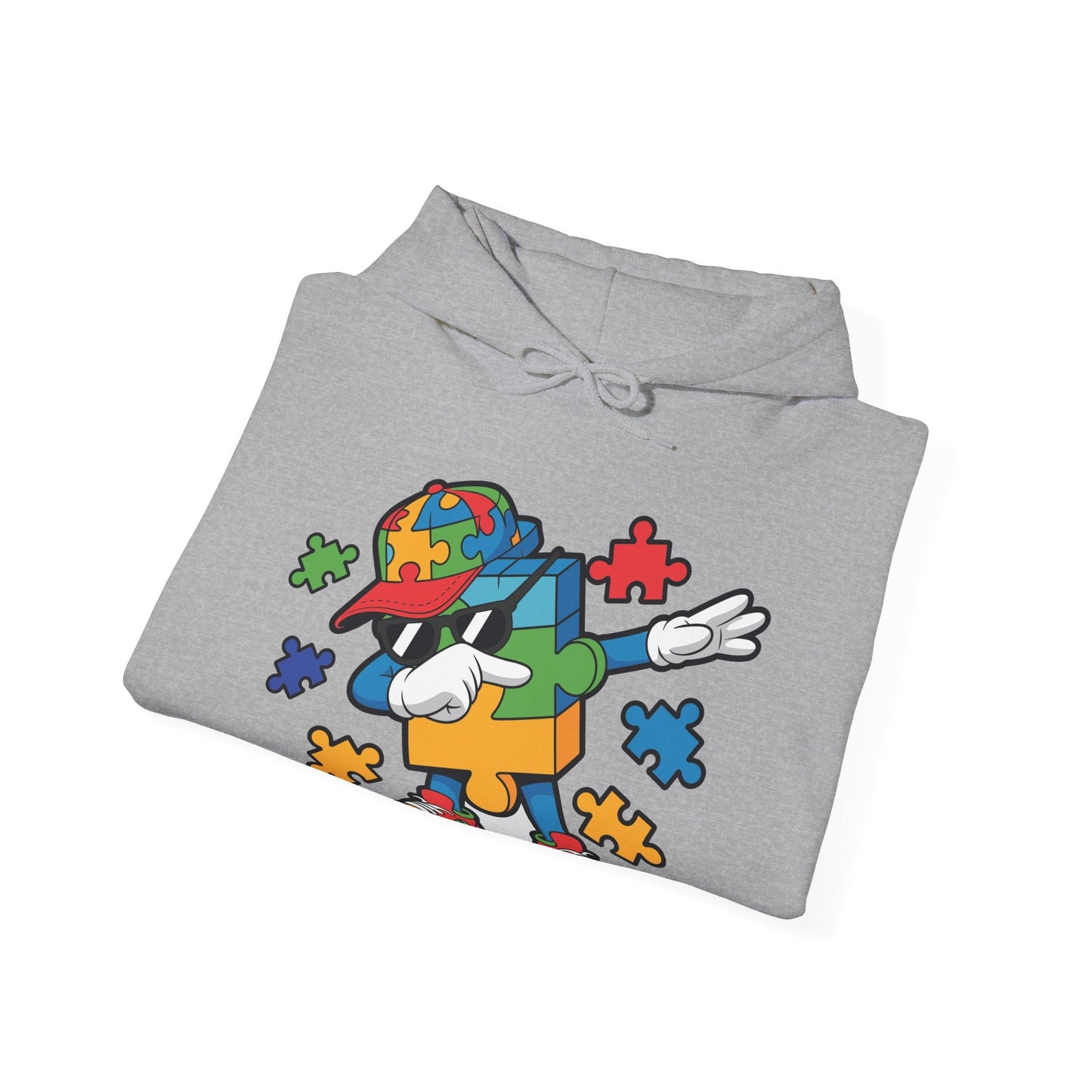 Dabbing Puzzle Autism Awareness Hoodie