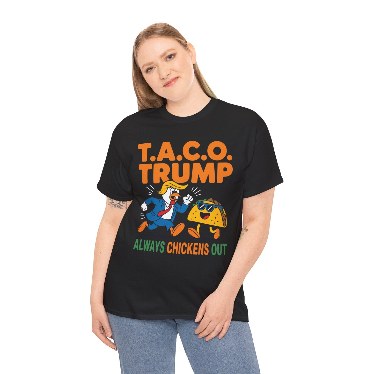 Funny Taco Trump Always Chickens Out T.A.C.O T-Shirt