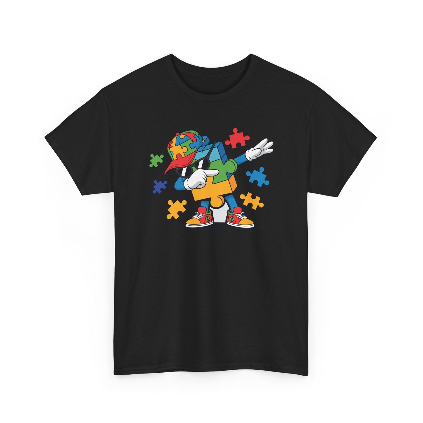 Dabbing Puzzle Autism Awareness T-Shirt