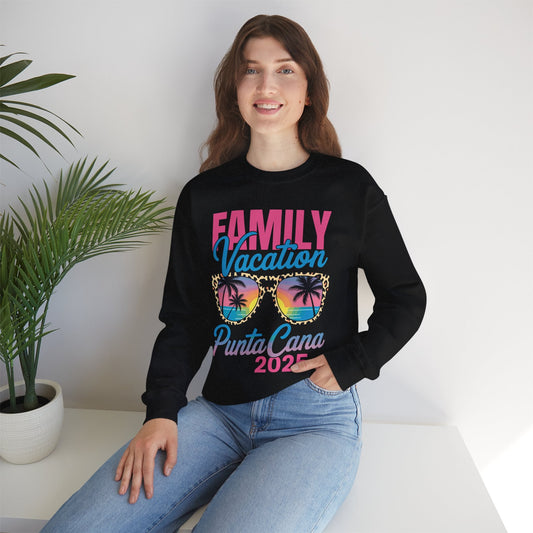 Family Vacation Punta Cana 2025 Matching Holiday Summer Sweatshirt