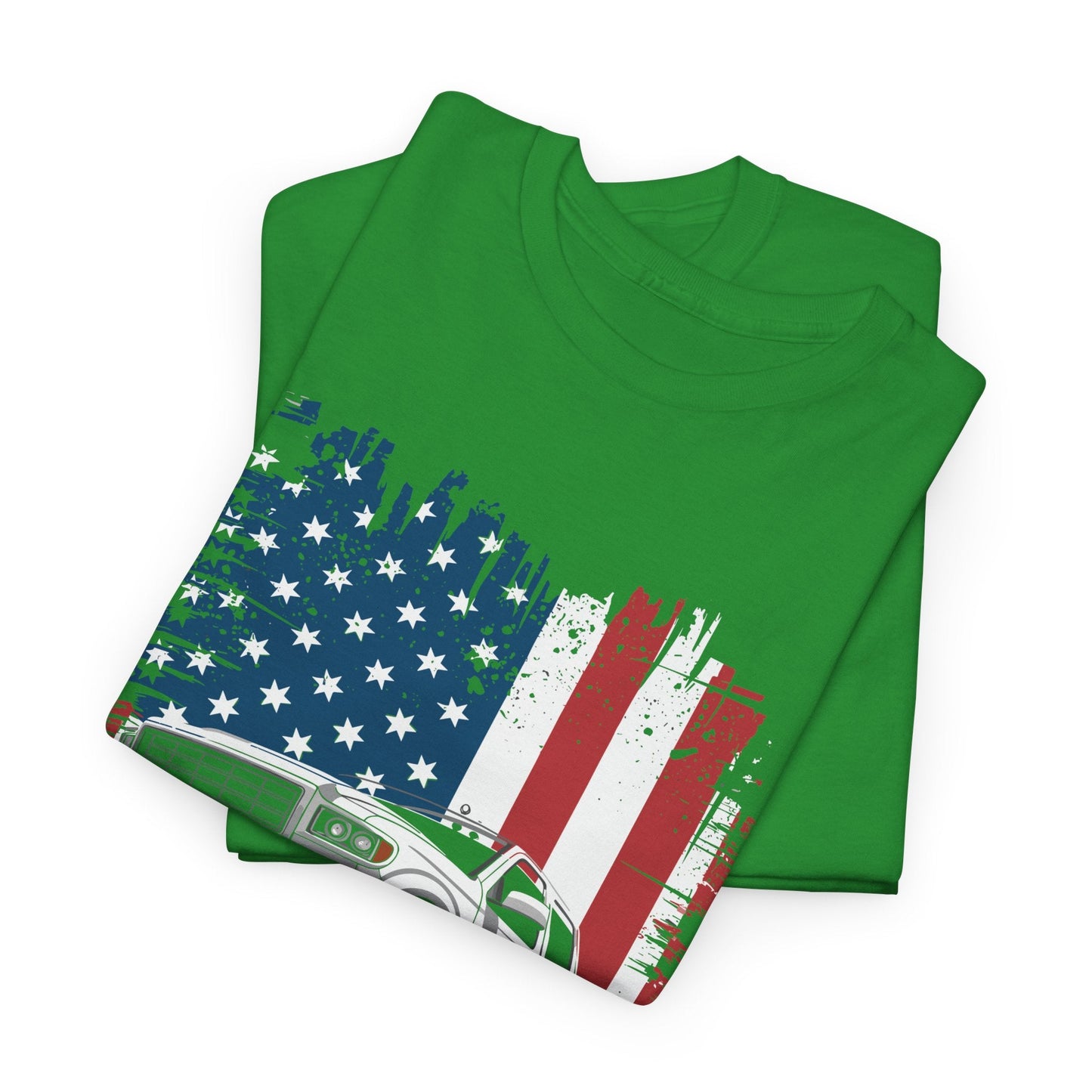 Monster Truck USA Flag American T-Shirt