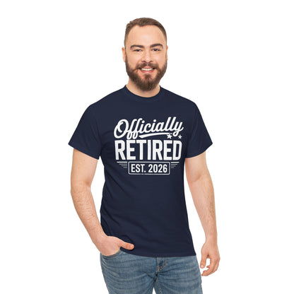 Funny Retirement 2026 Officially Retired Vintage Humor T-Shirt