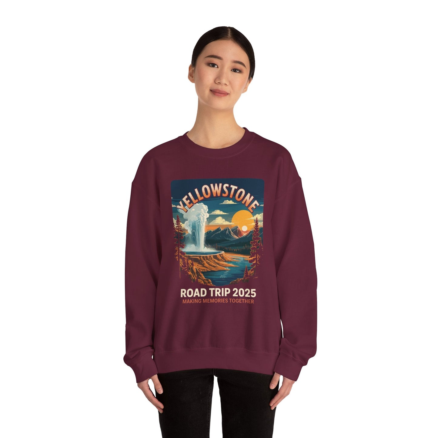 Yellowstone Family Road Trip 2025 National Park Outdoor Sweatshirt