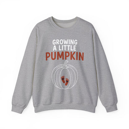 Growing A Little Pumpkin Fall Thanksgiving Baby Bump Wife Sweatshirt