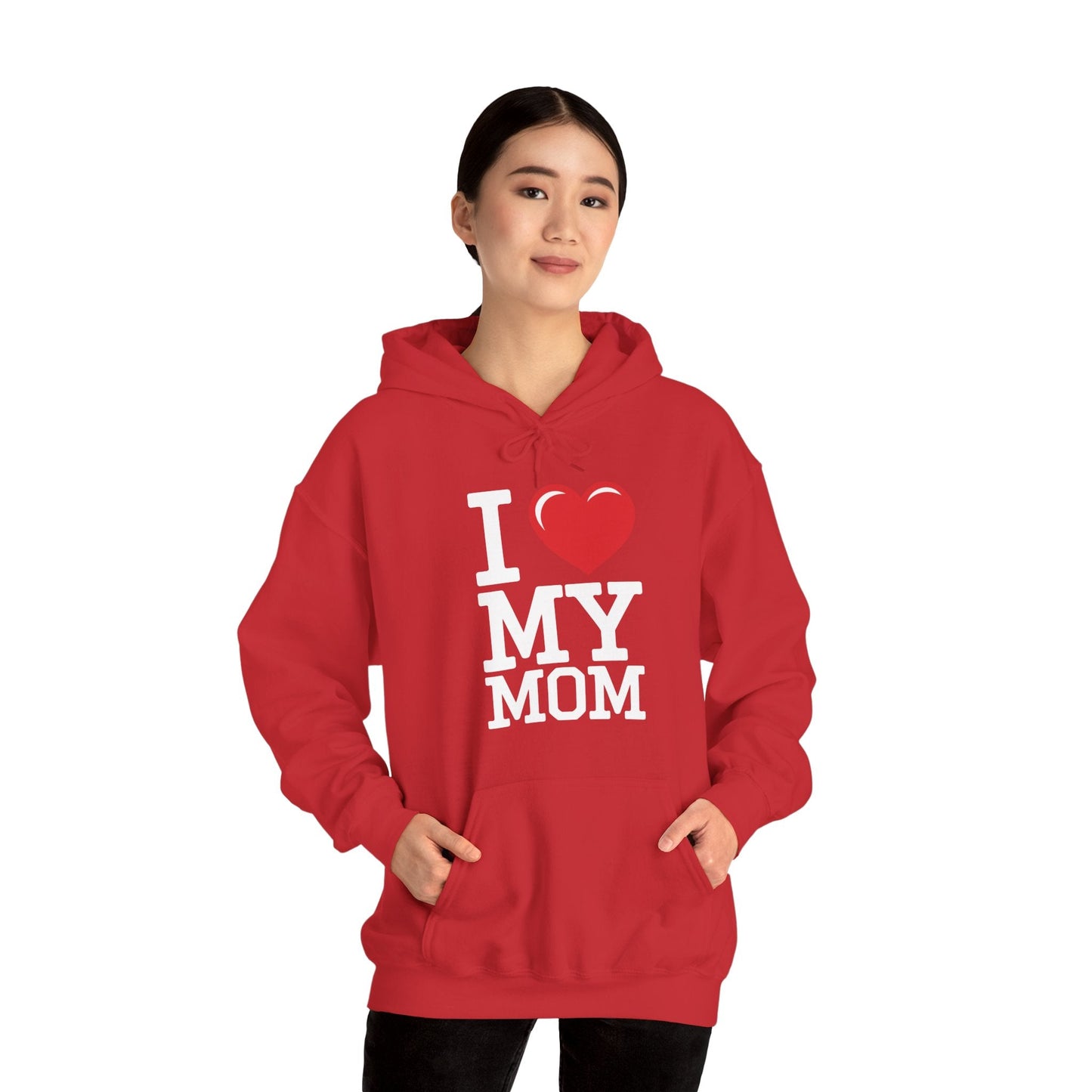 I Love My Mom Mothers Day from Daughter or Son Hoodie