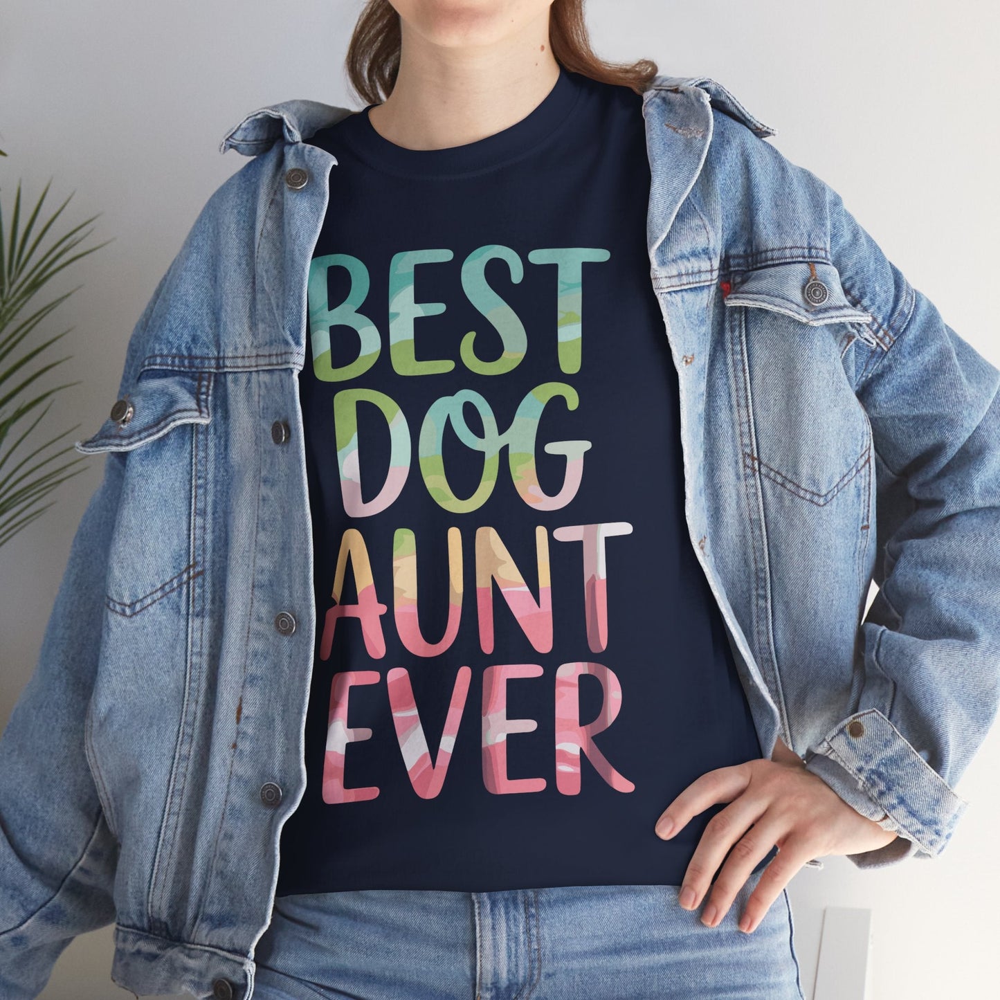 Best Dog Aunt Ever Shirt Women Dog Lover Auntie Mothers Day T-Shirt