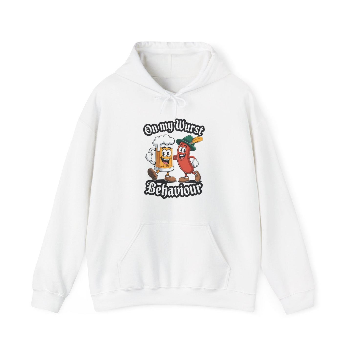 Oktoberfest On My Wurst Behaviour German Beer Sausage Adults Hoodie