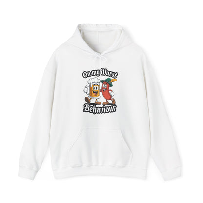 Oktoberfest On My Wurst Behaviour German Beer Sausage Adults Hoodie