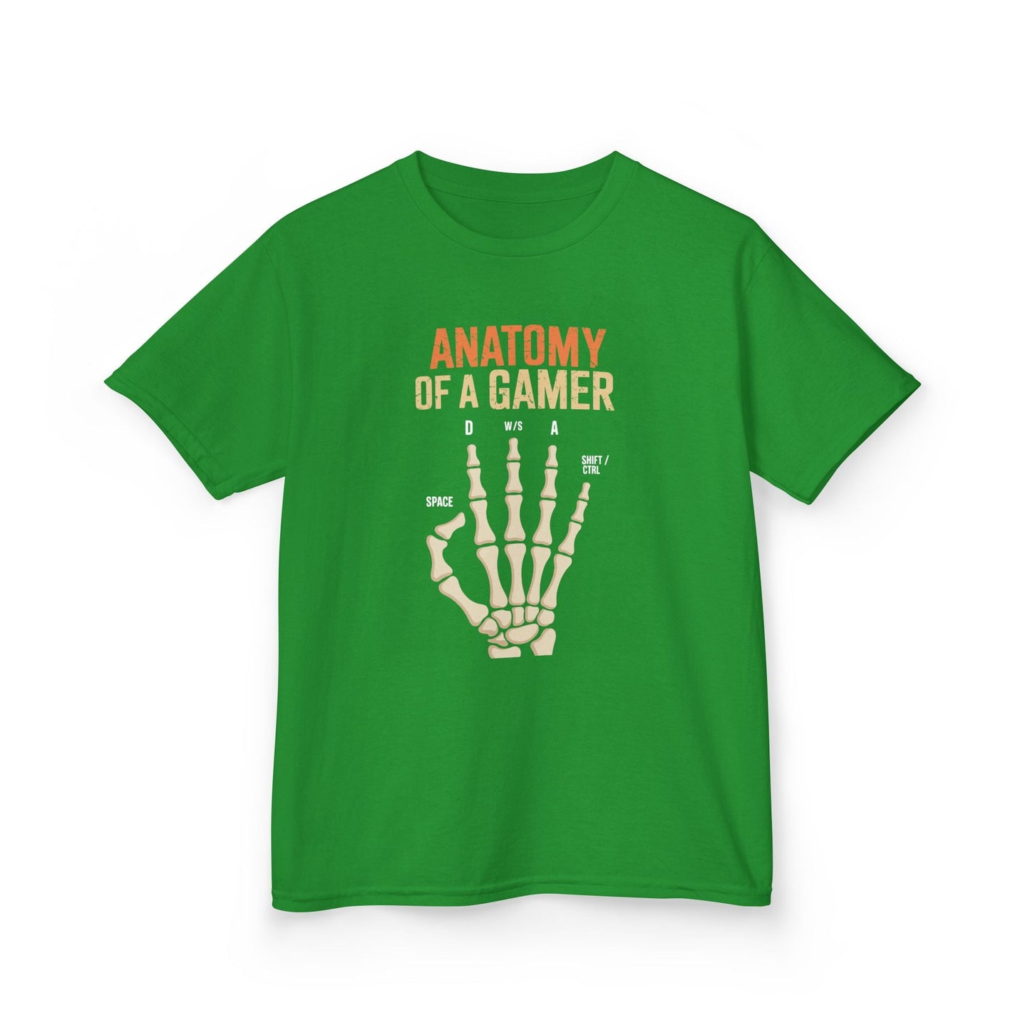 Funny Anatomy Of A Gamer Skeleton Hand Boys Kids Teens T-Shirt