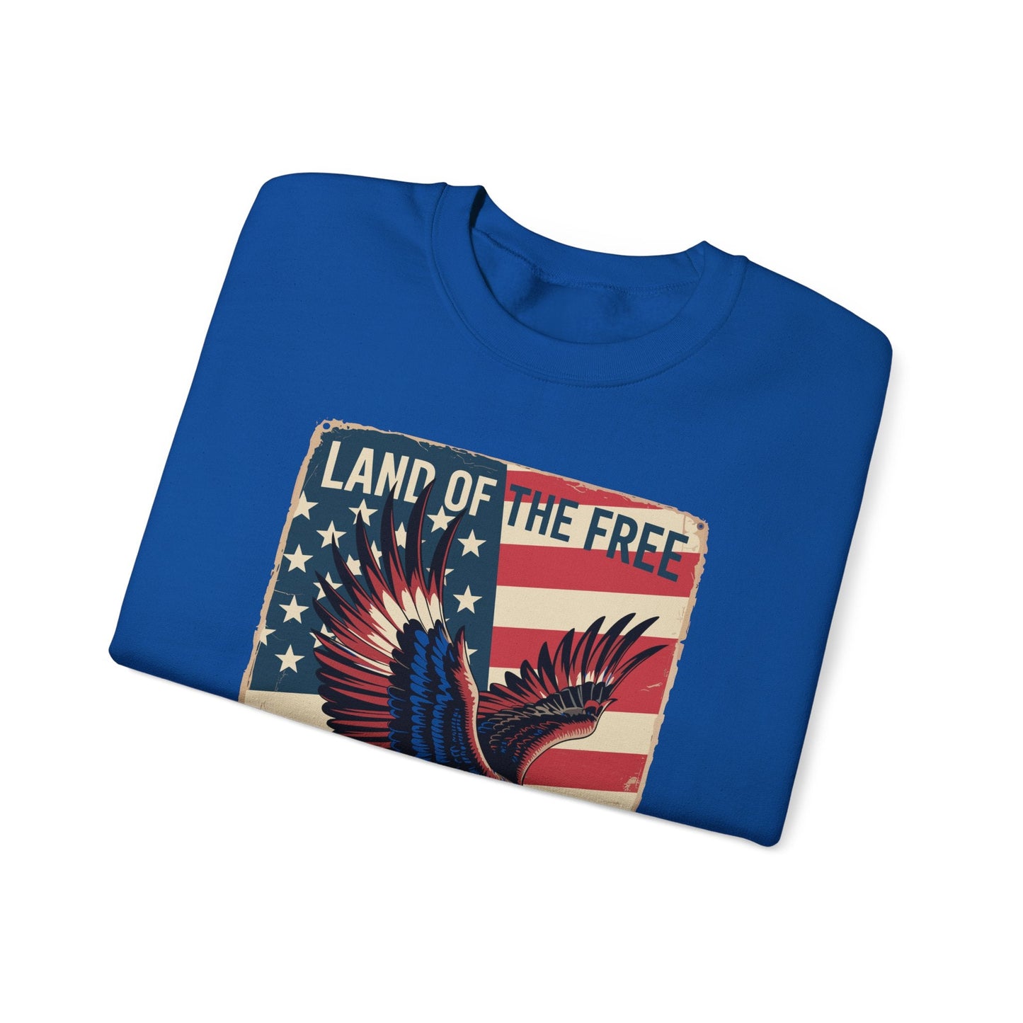 America Eagle Land of the Free Because of the Brave Sweatshirt