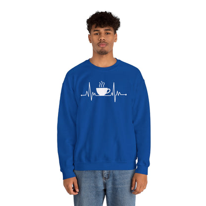 Coffee Heartbeat Drinking Coffee Sweatshirt