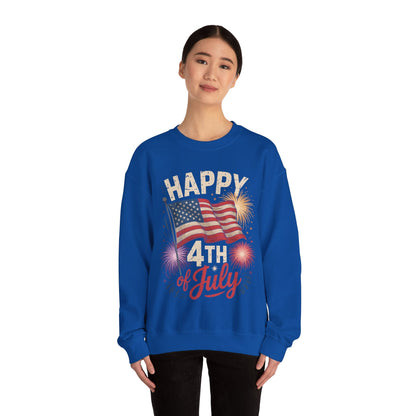 Happy 4th Of July Patriotic American US Flag 4th Of July Sweatshirt