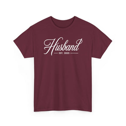 Couples Gifts For Husband And Wife Matching Husband Est 2025 Just Married Honeymoon Wedding T-Shirt