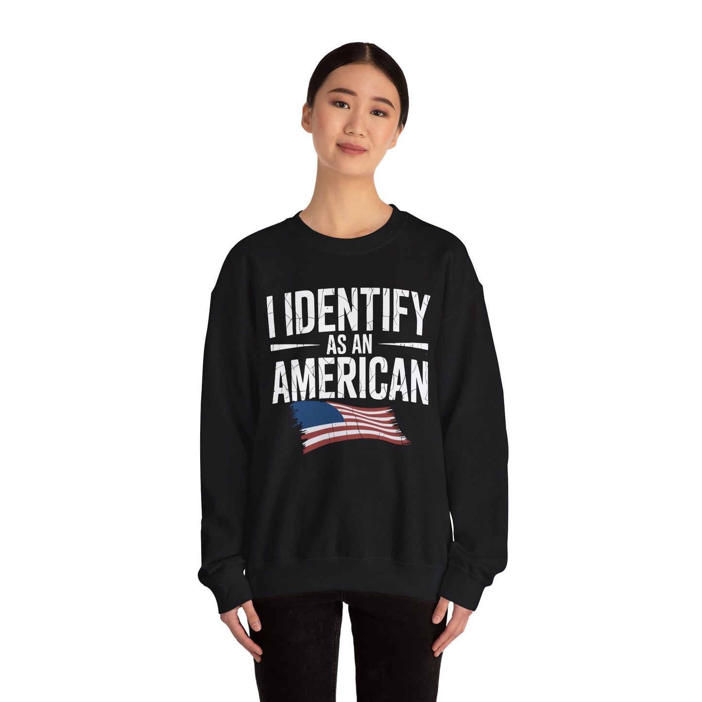 I Identify as an American No Identity Politics USA Sweatshirt
