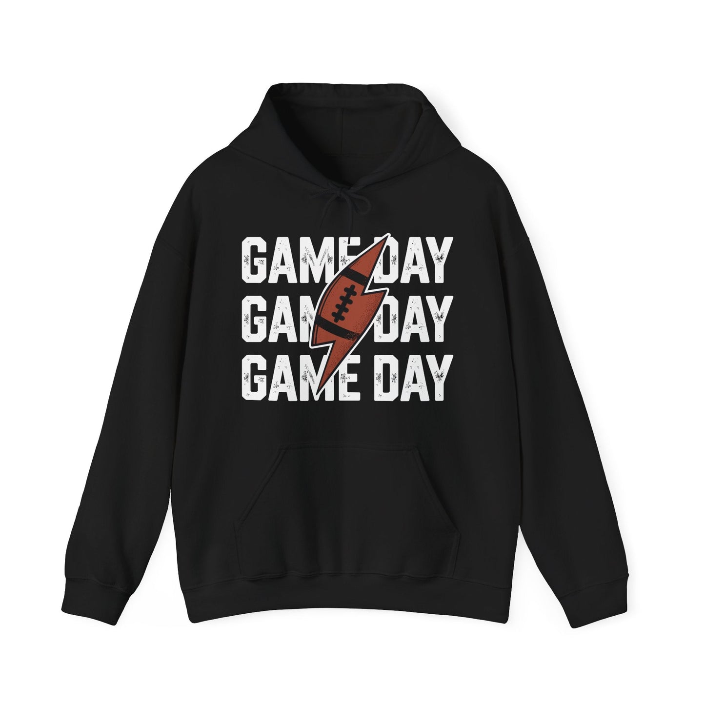 Vintage Game Day Football Lightning Bolt Funny Team Sport Hoodie