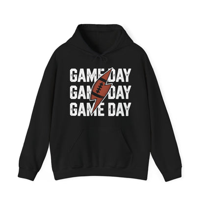 Vintage Game Day Football Lightning Bolt Funny Team Sport Hoodie