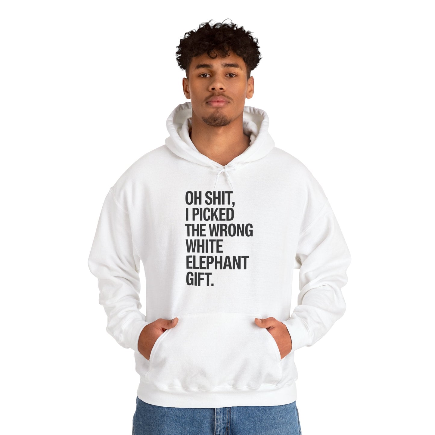 Oh Shit Funny White Elephant Gifts for Adults Under 15 20 Hoodie