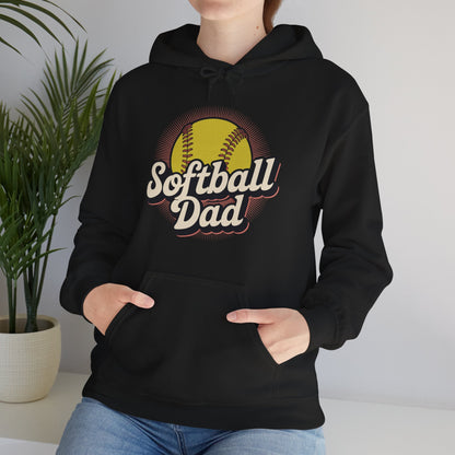 Funny Fathers Day Softball Dad Gift From Daughter Son Wife Hoodie