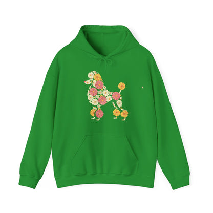 Funny Floral FLower Poodle Mom Grandma Womens Mothers Day Hoodie