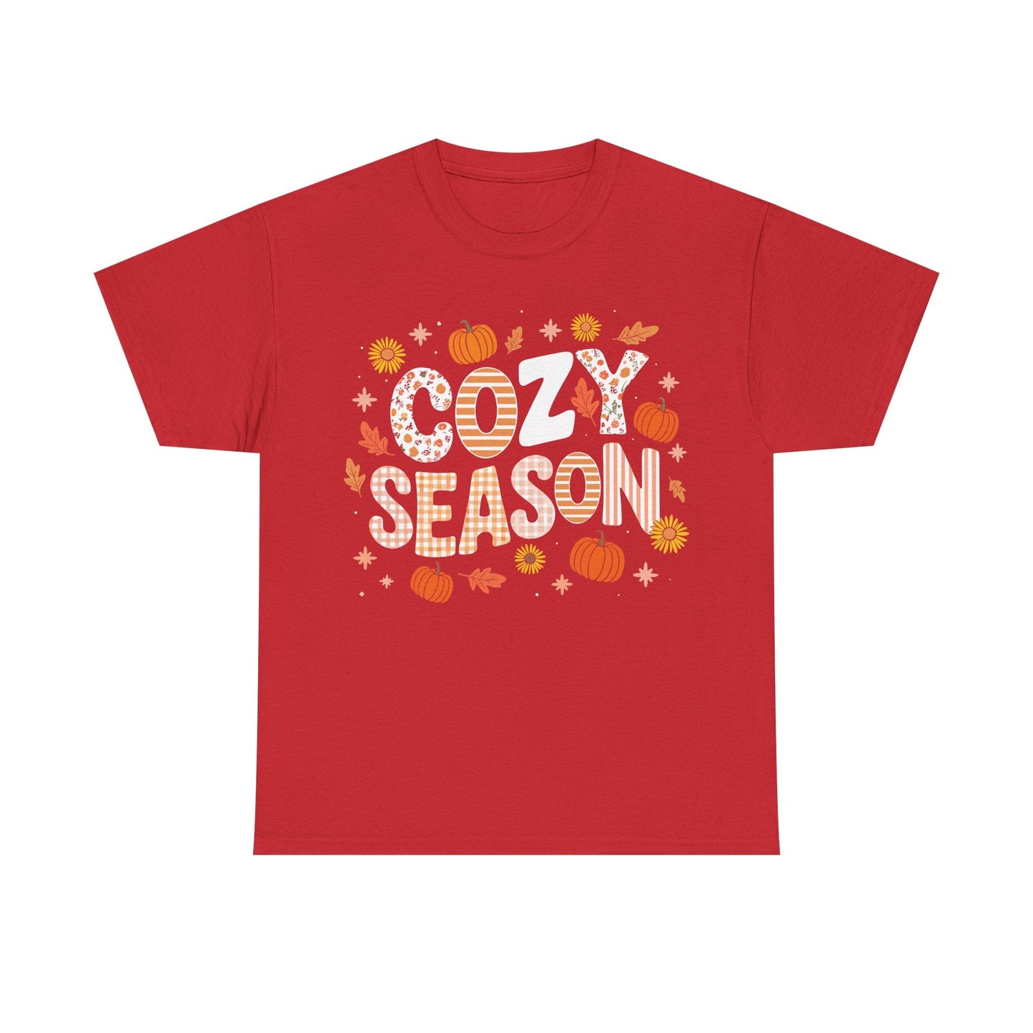 Cozy Season Autumn Fall Vibes Halloween Thanksgiving Pumpkin T-Shirt