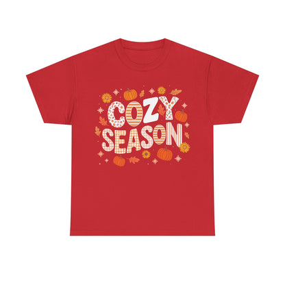 Cozy Season Autumn Fall Vibes Halloween Thanksgiving Pumpkin T-Shirt