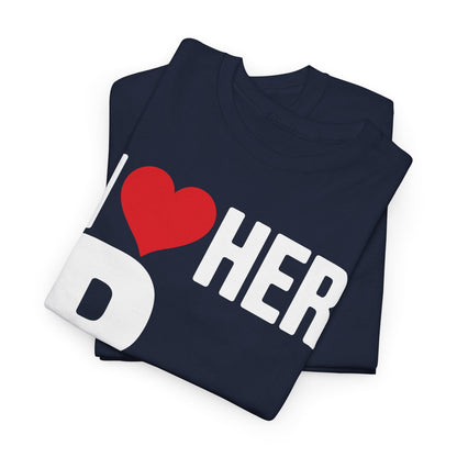 Funny Valentine's Day Couple Matching I Love Her Personality T-Shirt