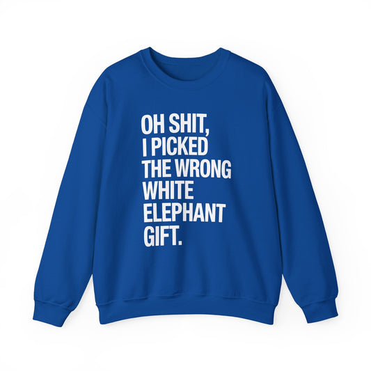 Oh Shit Funny White Elephant Gifts for Adults Under 15 20 Sweatshirt