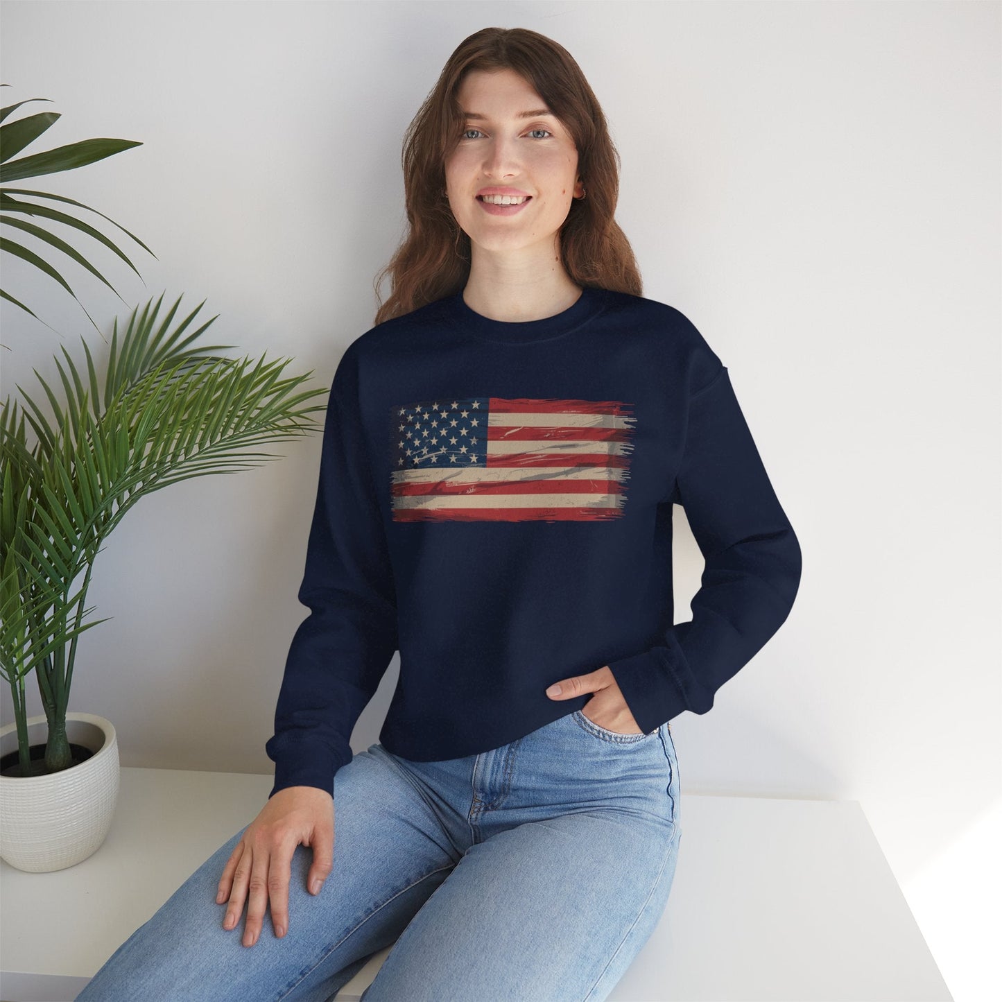 American Flag USA United States of America US 4th of July Sweatshirt