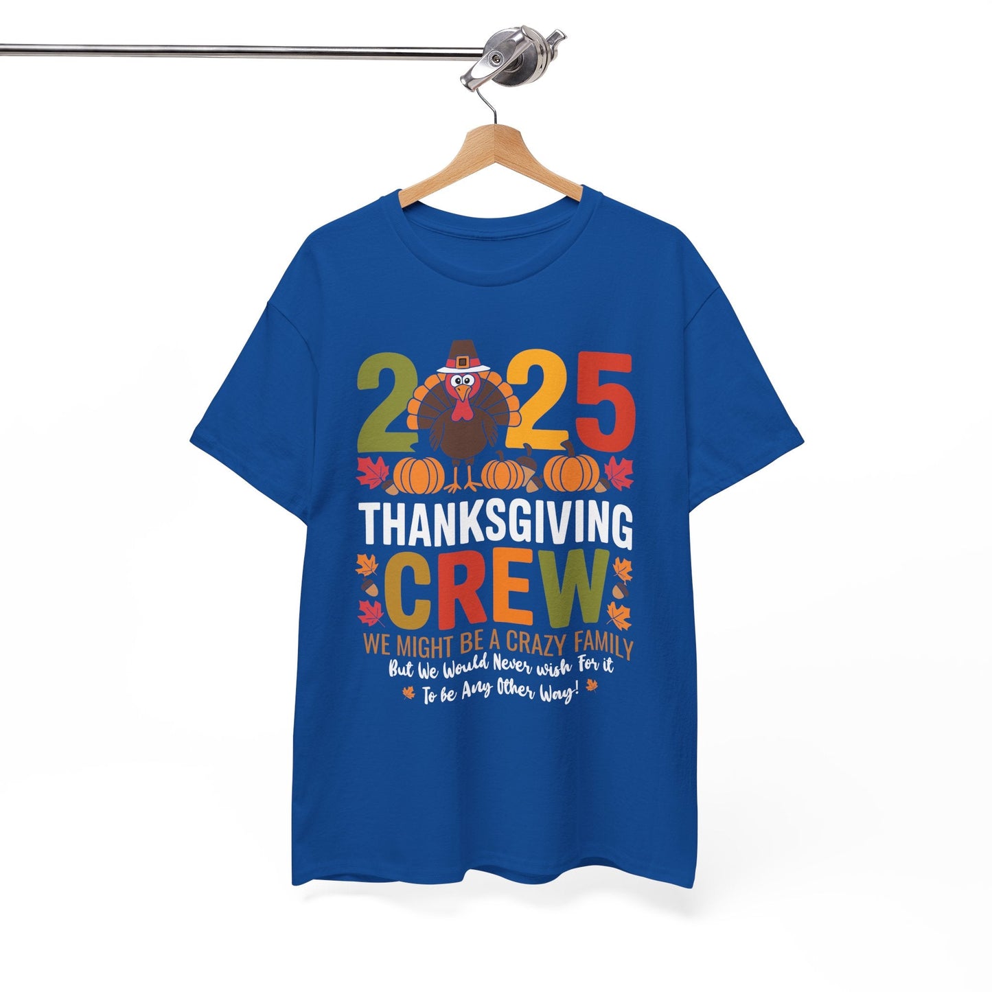 Family Thanksgiving 2025 Thanksgiving Crew Turkey Matching T-Shirt