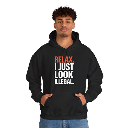 Funny Relax, I Just Look Illegal Sarcastic Hoodie