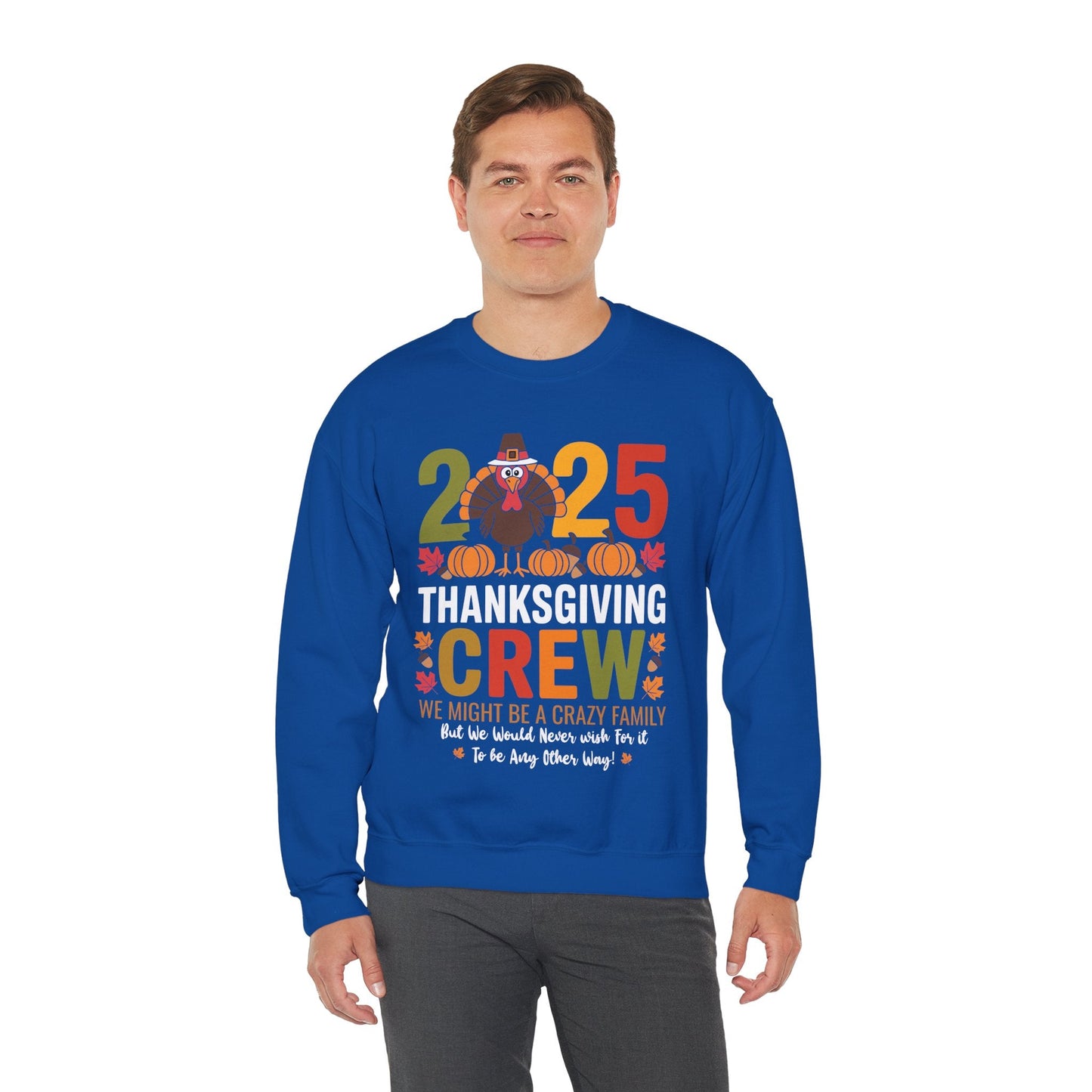 Family Thanksgiving 2025 Thanksgiving Crew Turkey Matching Sweatshirt