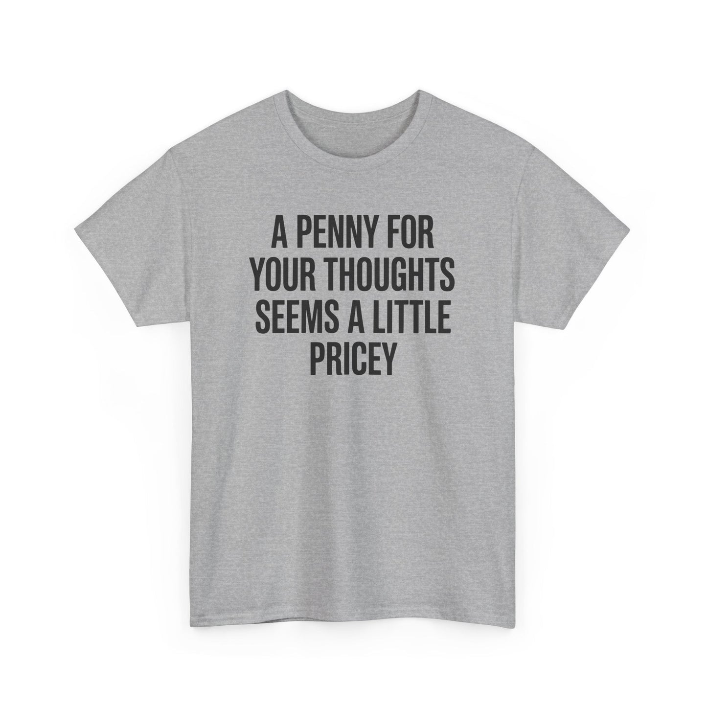 Funny Penny For Your Thoughts Sarcastic Joke T-Shirt