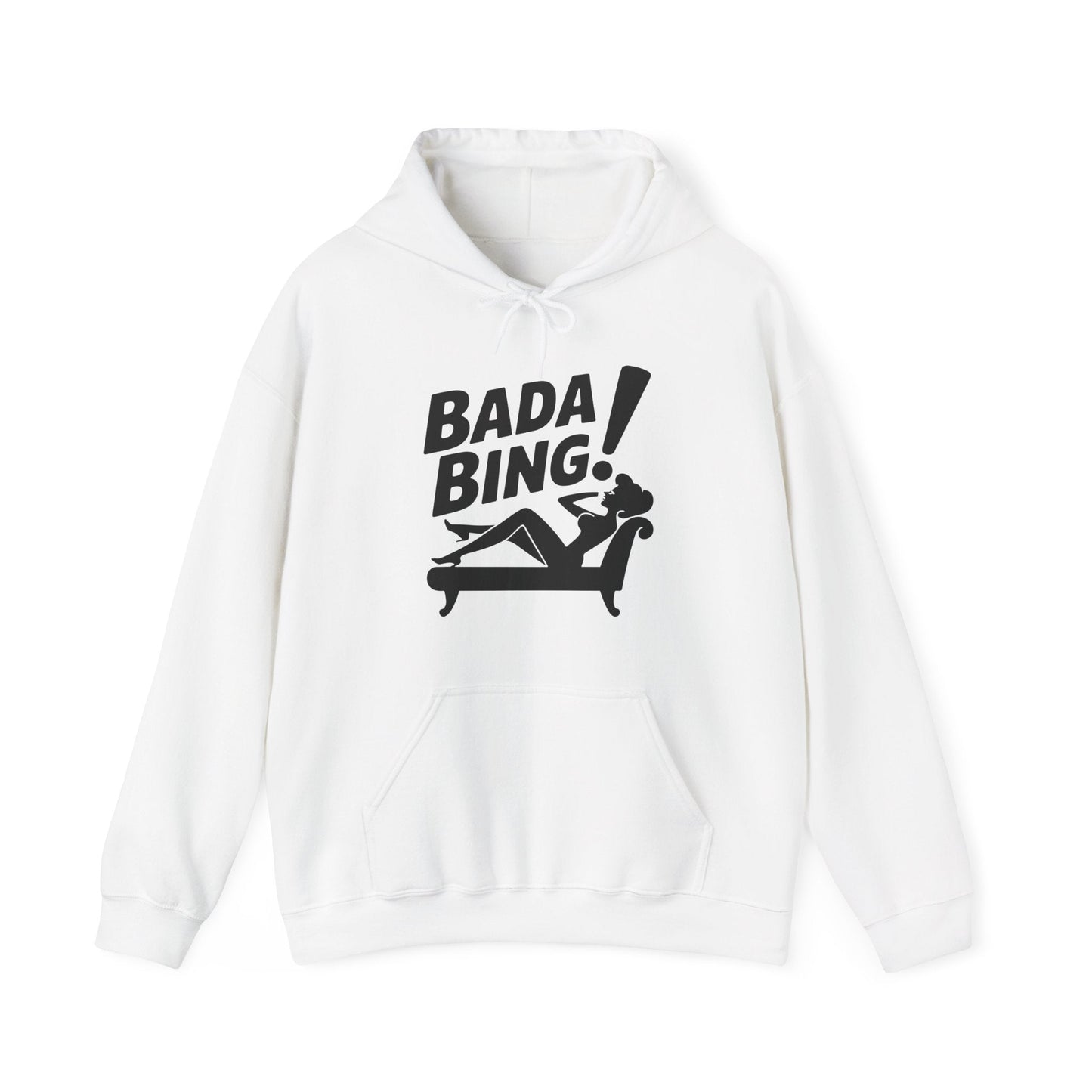 Funny Vintage Bada Sarcastic Bing Retro Sexy Girl Bada Bam Hoodie