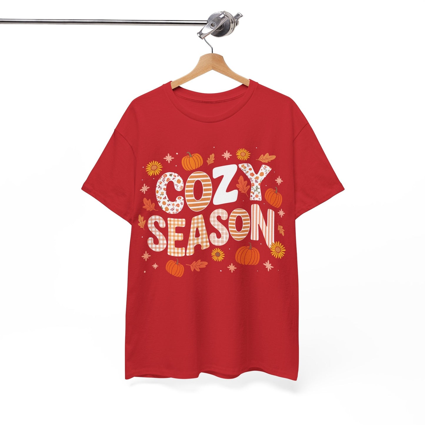 Cozy Season Autumn Fall Vibes Halloween Thanksgiving Pumpkin T-Shirt