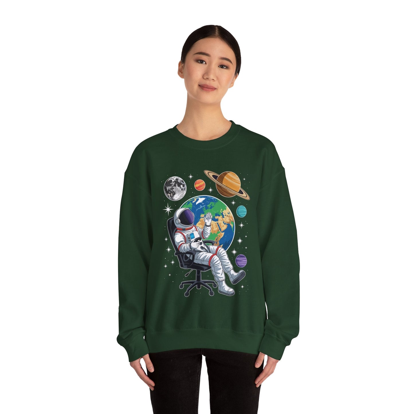 Astronaut Gamer Space Gaming System Planets Sweatshirt