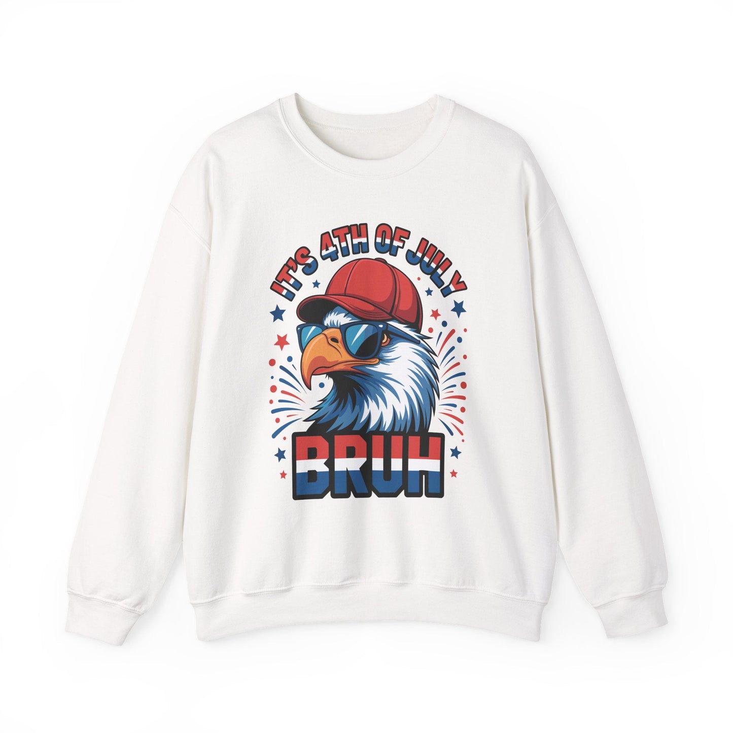 Bruh 4th Of July Fourth Of July Bald Eagle Sweatshirt