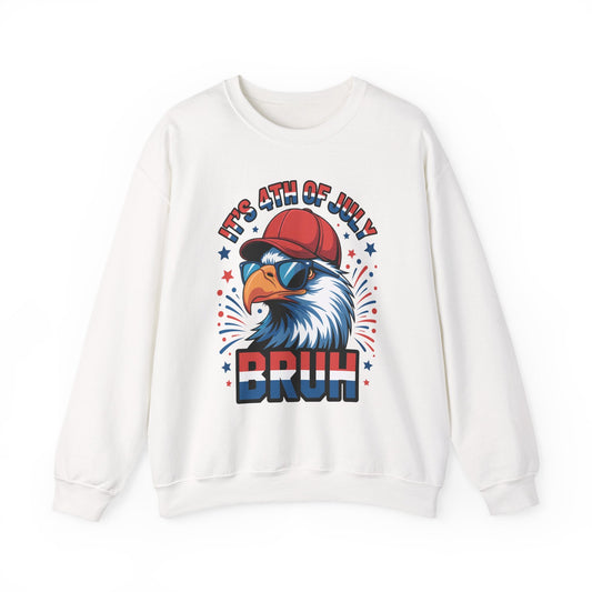Bruh 4th Of July Fourth Of July Bald Eagle Sweatshirt