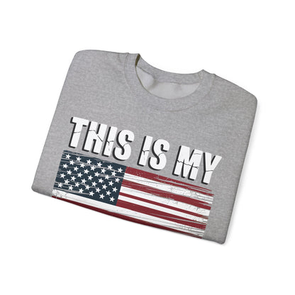 This Is My Pride Flag USA American 4th of July Patriotic Sweatshirt