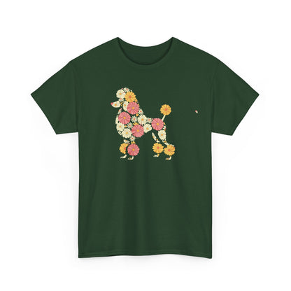 Funny Floral Flower Poodle Mom Grandma Womens Mothers Day T-Shirt