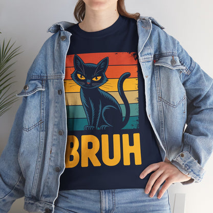 Funny Cat Bruh For Teens Boys Girls Men Women Meme Graphic T-Shirt
