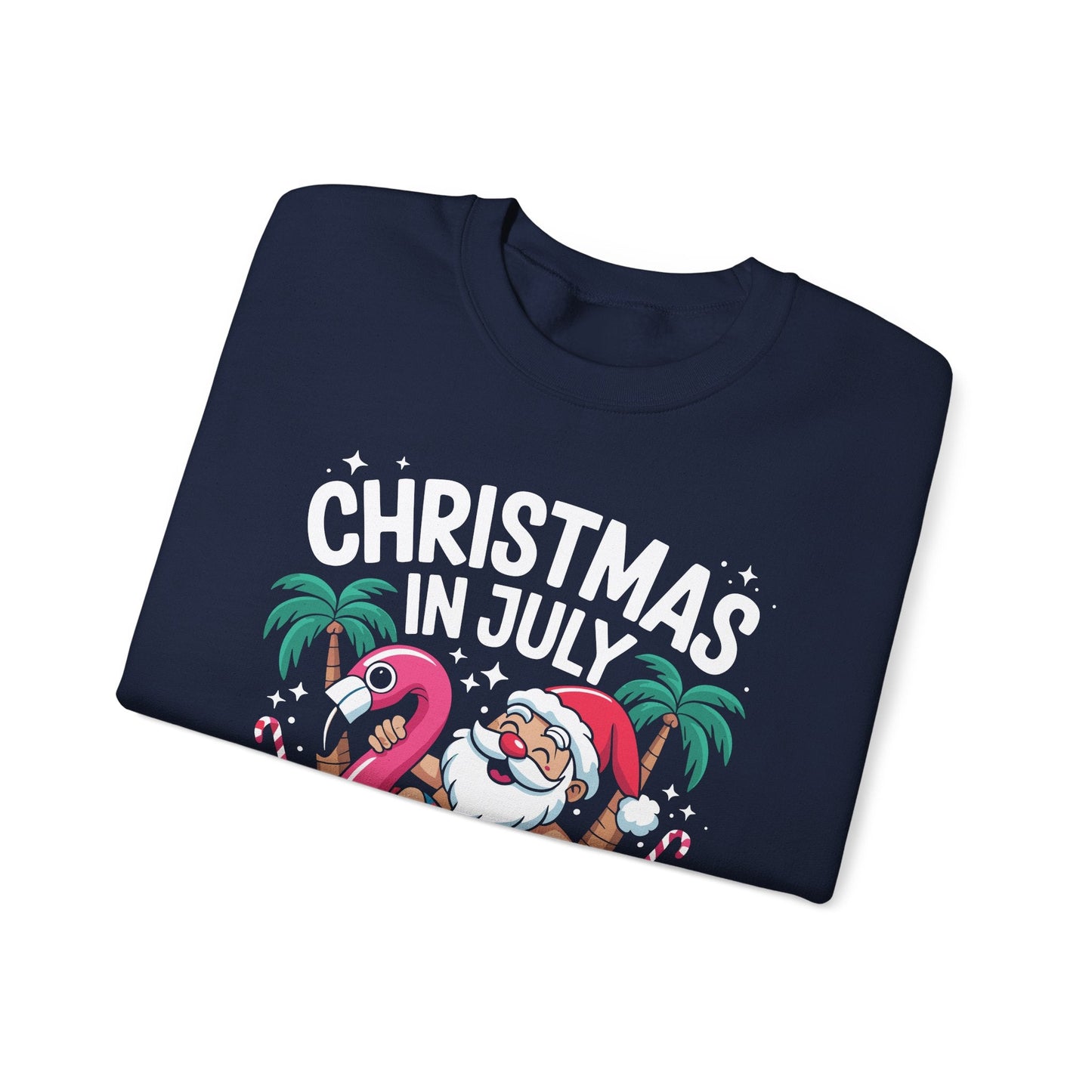 Christmas In July 2025 Squad Summer Beach Vacation Xmas Cool Sweatshirt